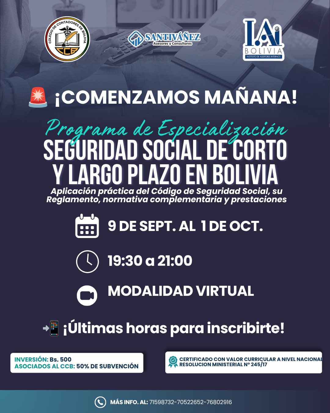 BIENVENIDA AL PROGRAMA DE ESPECIALIZACIÓN